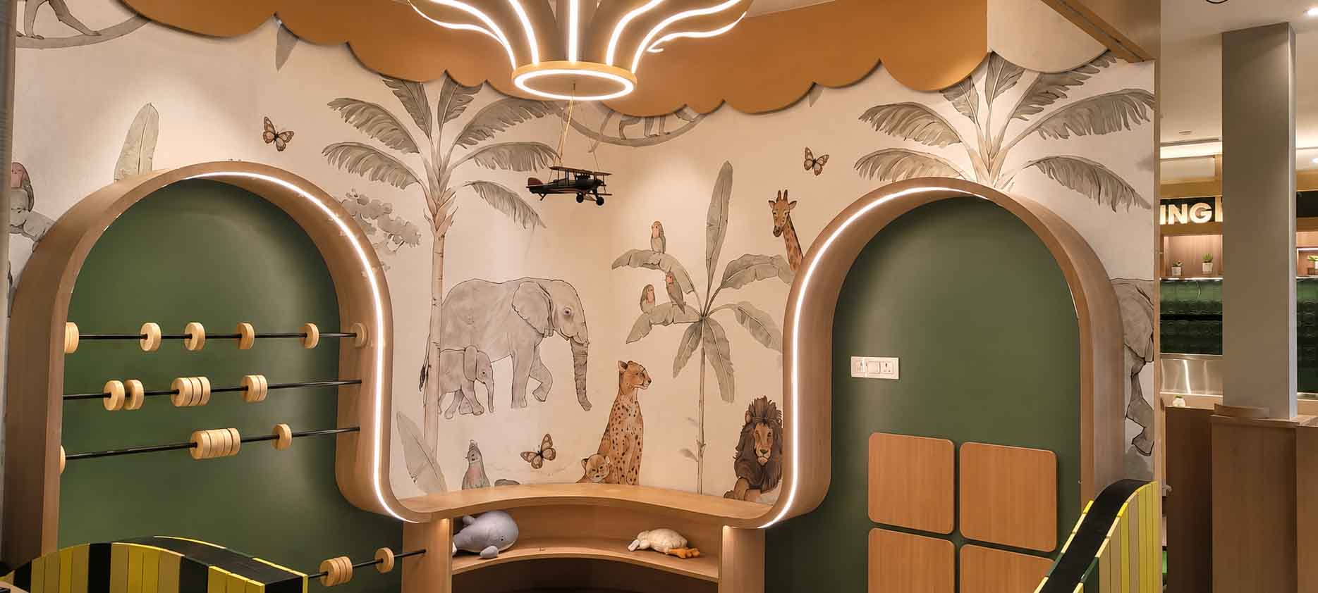 Kids Play Area — Parachute Ceiling