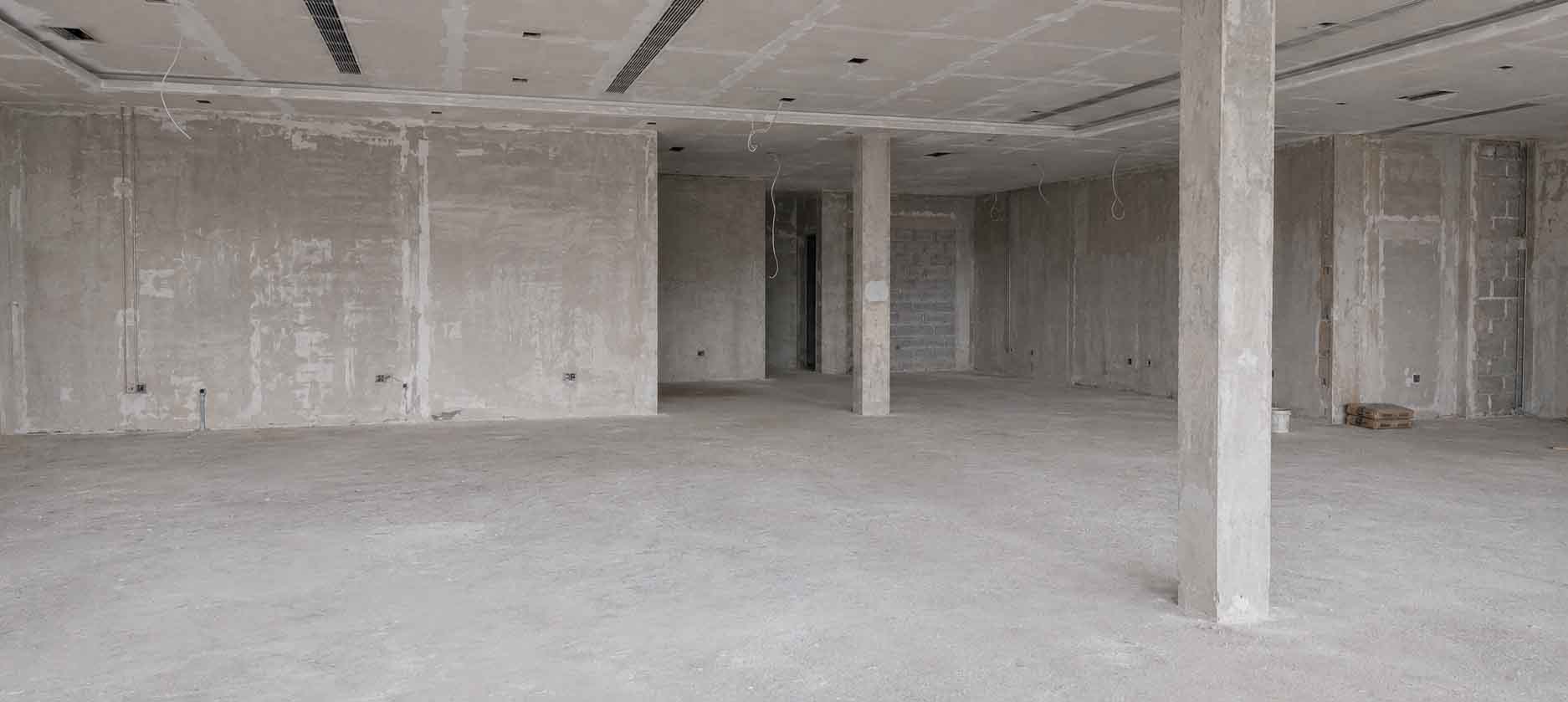 Space before fit-out
